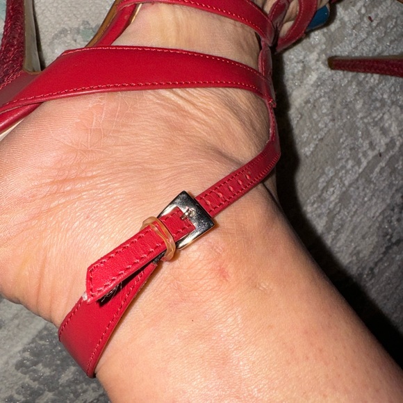 Andrea- Red Strappy heels - Picture 10 of 10
